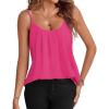 imageZeagoo Womens Summer Sleeveless Tops Scoop Neck Cute Tank Camisole Casual Loose Fit TopsRose Red