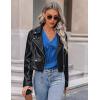 imageZeagoo Womens 2025 Silk Satin Tank Tops V Neck Casual Cami Sleeveless Camisole Blouses Summer Basic Tank ShirtDark Blue