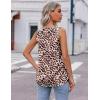 imageZeagoo Womens 2025 Silk Satin Tank Tops V Neck Casual Cami Sleeveless Camisole Blouses Summer Basic Tank ShirtLeopardam35
