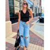 imageZeagoo Womens Tank Tops 2 Pack Trendy Going Out Tops Sleeveless Shirts Ruched Business Casual Basic Tunic Tops OutfitsBblackwine Red
