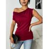 imageZeagoo Womens Tank Tops 2 Pack Trendy Going Out Tops Sleeveless Shirts Ruched Business Casual Basic Tunic Tops OutfitsBwhitewine Red