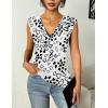 imageZeagoo Womens Tank Tops 2 Pack Trendy Going Out Tops Sleeveless Shirts Ruched Business Casual Basic Tunic Tops OutfitsFblack Love Heart