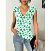 imageZeagoo Womens Tank Tops 2 Pack Trendy Going Out Tops Sleeveless Shirts Ruched Business Casual Basic Tunic Tops OutfitsFwhitest Patricks