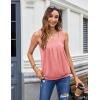 imageZeagoo Womens Tank Tops Square Neck Loose Fit Basic Casual Going Out Tops Trendy Summer Sleeveless ShirtsBpink