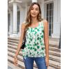 imageZeagoo Womens Tank Tops Square Neck Loose Fit Basic Casual Going Out Tops Trendy Summer Sleeveless ShirtsFst Green Clove