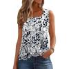 imageZeagoo Womens Tank Tops Square Neck Loose Fit Basic Casual Going Out Tops Trendy Summer Sleeveless ShirtsFlovely Love