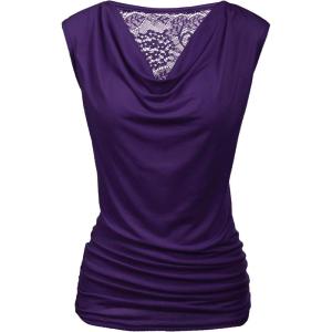 imageZeagoo Womens Tank Tops 2 Pack Trendy Going Out Tops Sleeveless Shirts Ruched Business Casual Basic Tunic Tops OutfitsPurple