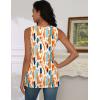 imageZeagoo Tank Tops for Women 2025 Summer Square Neck Loose Fit Side Split Casual Flowy Sleeveless Shirts SXXLOrange Green Color Blocked