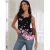 imageZeagoo Tank Tops for Women 2025 Summer Square Neck Loose Fit Side Split Casual Flowy Sleeveless Shirts SXXLPurple Flower