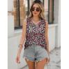 imageZeagoo Women Eyelet Tank Tops Sleeveless Shirts V Neck Cute Summer Top Loose Fit Camisole SXXLBlack Pink Floral