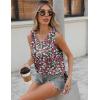 imageZeagoo Women Eyelet Tank Tops Sleeveless Shirts V Neck Cute Summer Top Loose Fit Camisole SXXLBlack Pink Floral