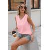 imageZeagoo Women Eyelet Tank Tops Sleeveless Shirts V Neck Cute Summer Top Loose Fit Camisole SXXLDusty Pink