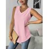 imageZeagoo Women Eyelet Tank Tops Sleeveless Shirts V Neck Cute Summer Top Loose Fit Camisole SXXLDusty Pink