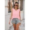 imageZeagoo Women Eyelet Tank Tops Sleeveless Shirts V Neck Cute Summer Top Loose Fit Camisole SXXLDusty Pink