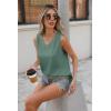 imageZeagoo Women Eyelet Tank Tops Sleeveless Shirts V Neck Cute Summer Top Loose Fit Camisole SXXLGray Blue