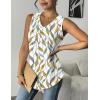 imageZeagoo Women Eyelet Tank Tops Sleeveless Shirts V Neck Cute Summer Top Loose Fit Camisole SXXLGreen Leaf