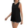 imageZeagoo Sleeveless Tops for Women High Neck Flowy Clothes Summer Tops for Women 2025Black
