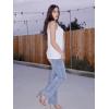imageZeagoo Sleeveless Tops for Women High Neck Flowy Clothes Summer Tops for Women 2025White