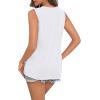 imageZeagoo Sleeveless Tops for Women High Neck Flowy Clothes Summer Tops for Women 2025White