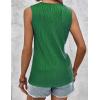imageZeagoo Tops for Women Trendy 2024 Tank Tops Keyhole Neck Sleeveless Blouses Summer Business Casual Basic ShirtsGreen