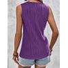 imageZeagoo Tops for Women Trendy 2024 Tank Tops Keyhole Neck Sleeveless Blouses Summer Business Casual Basic ShirtsPurple