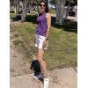 imageZeagoo Tops for Women Trendy 2024 Tank Tops Keyhole Neck Sleeveless Blouses Summer Business Casual Basic ShirtsPurple