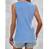 imageZeagoo Tops for Women Trendy 2024 Tank Tops Keyhole Neck Sleeveless Blouses Summer Business Casual Basic ShirtsSky Blue