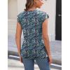 imageZeagoo Womens 3 Pack Crewneck Cap Sleeve Tank Tops Casual Basic T Shirts Loose Fit Tee Summer Tops 20251floral Blue