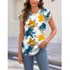 imageZeagoo Womens 3 Pack Crewneck Cap Sleeve Tank Tops Casual Basic T Shirts Loose Fit Tee Summer Tops 20251floral Tye Dye