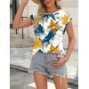 imageZeagoo Womens 3 Pack Crewneck Cap Sleeve Tank Tops Casual Basic T Shirts Loose Fit Tee Summer Tops 20251floral Tye Dye