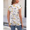 imageZeagoo Womens 3 Pack Crewneck Cap Sleeve Tank Tops Casual Basic T Shirts Loose Fit Tee Summer Tops 20251floral Yellow