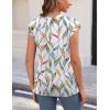 imageZeagoo Womens 3 Pack Crewneck Cap Sleeve Tank Tops Casual Basic T Shirts Loose Fit Tee Summer Tops 20251leaf Print