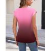 imageZeagoo Womens 3 Pack Crewneck Cap Sleeve Tank Tops Casual Basic T Shirts Loose Fit Tee Summer Tops 20251ombre Pink