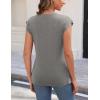 imageZeagoo Womens 3 Pack Crewneck Cap Sleeve Tank Tops Casual Basic T Shirts Loose Fit Tee Summer Tops 20252lightgrey