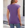 imageZeagoo Womens 3 Pack Crewneck Cap Sleeve Tank Tops Casual Basic T Shirts Loose Fit Tee Summer Tops 20252purple