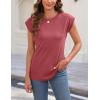 imageZeagoo Womens 3 Pack Crewneck Cap Sleeve Tank Tops Casual Basic T Shirts Loose Fit Tee Summer Tops 20252red