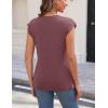 imageZeagoo Womens 3 Pack Crewneck Cap Sleeve Tank Tops Casual Basic T Shirts Loose Fit Tee Summer Tops 20252winered