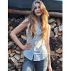 imageZeagoo Womens Sleeveless Button Down Shirts V Neck Solid Tank Tops Basic Loose Blouses Casual Office ShirtsA White