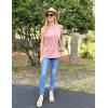 imageZeagoo Womens Tank Tops 2025 Loose Fit High Neck Summer Top Dressy Casual Sleeveless Shirts with Pocket1pink