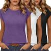 3 Pack:purpleblackwhite