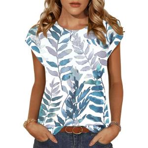 imageZeagoo Womens 3 Pack Crewneck Cap Sleeve Tank Tops Casual Basic T Shirts Loose Fit Tee Summer Tops 20251sp25