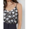 imageZeagoo Camisole Tops for Women VNeck Spaghetti Strap Tank Top Long Sexy Flowy Summer Textured Sleeveless TopsFloral1