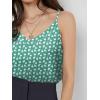 imageZeagoo Camisole Tops for Women VNeck Spaghetti Strap Tank Top Long Sexy Flowy Summer Textured Sleeveless TopsFloral4
