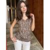 imageZeagoo Womens Summer Tops Cute V Neck Cap Sleeve Tshirts Loose Fit Dressy Casual Shirts Ruched Top TeesLeopard Print