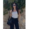 imageZeagoo Womens Summer Tops Square Neck Ribbed Tank Tops Slim Fitted Racerback Sleeveless Shirts Basic Casual 2 PackBblackwhite