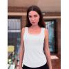 imageZeagoo Womens Summer Tops Square Neck Ribbed Tank Tops Slim Fitted Racerback Sleeveless Shirts Basic Casual 2 PackBwhitegreen