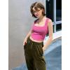 imageZeagoo Womens Sleeveless Crop Top Square Neck Tank Top Workout Fitness Summer Basic Tops 2024 Trendy Going Out TopsAzalea