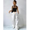 imageZeagoo Womens Sleeveless Crop Top Square Neck Tank Top Workout Fitness Summer Basic Tops 2024 Trendy Going Out TopsBlack