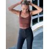 imageZeagoo Womens Sleeveless Crop Top Square Neck Tank Top Workout Fitness Summer Basic Tops 2024 Trendy Going Out TopsCarob Brown