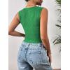 imageZeagoo Womens Sleeveless Crop Top Square Neck Tank Top Workout Fitness Summer Basic Tops 2024 Trendy Going Out TopsDynasty Green